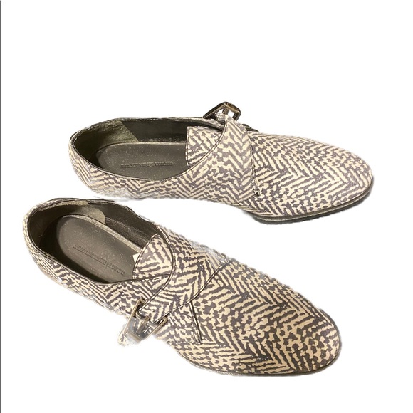 100$ OFF!!!! Alexander Wang Oxford Loafers calf hair zebra print - Picture 2 of 12